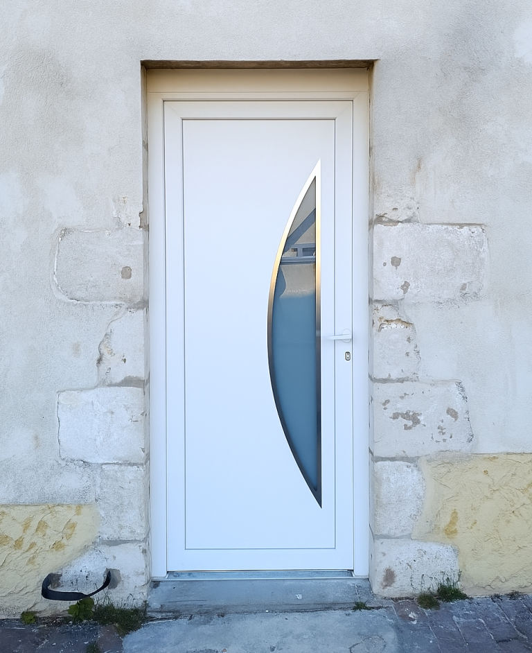 Remplacement porte d'entrée Remplacement d'une porte entrée PVC dans l'Yonne - FPRENOVATION45